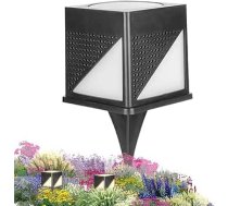 Generico Solar-Säulenleuchten für den Außenbereich, wasserdichte Säulenleuchten, 800 mAh moderne Solarlampe, Außenleuchten für Villa Hinterhof-Zaunlandschaft