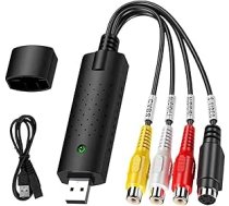 Video ierakstīšanas karte USB 2.0 Audio ierīce Vecais VHS Mini DV Hi8 DVD VCR uz digitālo pārveidotājs Mac PC atbalsts Windows XP/Vista/7/8/10/Linux