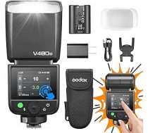 Godox V480C V480-C kameras zibspuldze Speedlite 7.2V/2200mAh TTL GN50 650 zibspuldzes ar pilnu jaudu priekš Canon R6 Mark II R10 R7 R100 EOS-R R5 Mark II R6 RP R8 M50 600D 90D 700D 750D