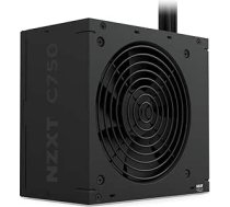 NZXT C750 Bronze ATX 3.1 - nemodulДЃrais baroЕЎanas bloks - 750 W - 12V-2x6 savienojums - 120 mm FDB ventilators - kompakts 140 mm izmД“rs - melns