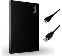 SUHSAI 250GB portatīvais ārējais cietais disks Pocket Backup HDD 2,5 collu ārējais datu glabāšanas cietais disks USB 3.0 cietais disks saderīgs ar spēļu datoriem Mac klēpjdatoriem - melns