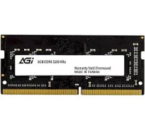 AGI SD138 8GB DDR4 RAM 3200MHz CL22 atmiņas modulis 260 Pin Non-ECC SO-DIMM, kas saderīgs ar klēpjdatoriem/nešuvējiem