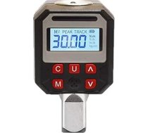 Trayne 1/2" piedziņas digitālais griezes momenta atslēgas adapteris ar akustiskajiem un vizuālajiem brīdinājumiem, dubultās vienības Ft-Lb/Nm maksimuma un izsekošanas funkcijām (10-200)
