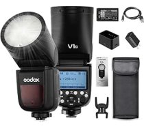 Godox V1C profesionāla zibspuldzes ierīce, kas saderīga ar Canon EOS sērijas 1500D 3000D 5D Mark III 5D Mark III apaļo galvu, bezvadu 2.4G