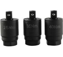3/8 piedziņas reversa darbam Saderīgs 25NM+ 35NM+ 40NM griezes momenta adapteru komplekts - ideāli piemērots eļļas filtra, eļļas tvertnes, vadības pārsega skrūvēm