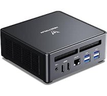 MINIS FORUM UM790 Pro Mini PC, AMD Ryzen 9 7940HS procesors (8C/16T, līdz 5,2 GHz), AMD Radeon 780M, 32 GB DDR5(līdz 5600 MHz)/512 GB SSD, 2 x HDMI/2 x USB4 pieslēgvietas, Wi-Fi 6E, BT 5.3, 4 x USB 3.2