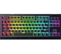 Razer BlackWidow V4 Tenkeyless HyperSpeed (Orange Tactile Switch) - bezvadu spēļu tastatūra ar karsto maiņu - bez ciparu tastatūras - Bluetooth un HyperSpeed 1000 Hz - Snap Tap - QWERTY US izkārtojums | Black
