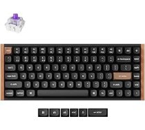 Keychron K2 HE 75% TKL ANSI bezvadu mehāniskā tastatūra ar magnētiskajiem slēdžiem un karstās maiņas funkciju - Bluetooth/2.4GHz/USB-C, RGB apgaismojums QMK programmēšana Mac/Win, koka dizains