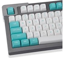 mintcaps White Green Keycaps 150 taustiņi Doubleshot MSA Profile Custom Keycaps for 61/64/68/84/87 Mechanical Gaming Keyboard