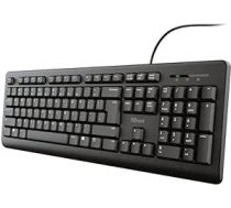 Trust TK-150 USB QWERTY spāņu valodas tastatūra melna