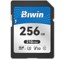 Biwin SD210 SDXC atmiņas karte 256GB - nolasīšana līdz 210MB/s - V30 UHS-I U3 klases 10-4K UHD video ierakstīšanai no digitālās kameras Canon Sony u.c.
