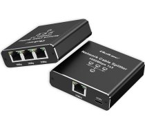 Sadalītājs Ethernet mini komutators 1x3 rj45 | 1000mb/s | usb-c | alumīnijs