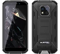 OUKITEL 12500 mAh akumulatora ārpustelpu viedtālrunis bez līguma WP18 Pro, 13 MP dubultkameras IP68 IP69K izturīgs mobilais tālrunis, astoņkodolu 4 GB 64 GB, 5,93 collu HD+, Android 12, Dual SIM, pirkstu nospiedumi, GPS NFC, melns