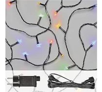 EMOS Connect System Basic Set Standard Christmas Fairy Lights, 10 m pasaku gaismiņas + 5 m savienojuma kabelis + barošanas bloks ar taimeri, 100 LED, IP44, iekštelpās un ārpus telpām, daudzkrāsains, 6/18 stundas