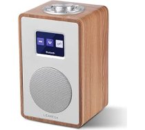 LEMEGA CR4 DAB/DAB+ un FM digitālais radio, Bluetooth skaļrunis, DAB radio, divkāršs modinātājs, virtuves/miega/nakts režīma taimeris, krāsains displejs, austiņu ligzda, koka izskats, darbojas no elektrotīkla - valrieksts