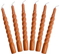 Sveces ar Twist® Taper sveces, savītas, ražotas Itālijā, pieejamas 25 krāsas, lakotas galda sveces, spirālveida sveces, ilgs degšanas laiks - 5 stundas, sveces dekorēšanai, 6 gab., 2,2 x 21 cm, iepakojumā