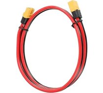 XT60 12AWG 0,6 m no vīrišķā uz sievišķo vara alvas XT60 vīrišķā pagarinājuma kabelis UL2468 barošanas kabelis RC akumulatoriem, pārnēsājamām barošanas stacijām, saules sistēmai