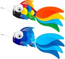 Heavy Duty Fish Windsock 40 collu komplektā ietilpst 2 gab. komplekts Vēja virziena maisiņš pludmales zvejas laivām Ideāli piemērots Helovīna un Ziemassvētku dekorēšanai Ideālas āra vēja zeķes ikvienam
