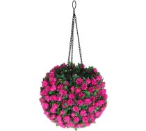 Künstliche hängende Blumenkugel Licht, solarbetriebene Outdoor-Gartendekoration für Bäume, Zäune und Wege, wetterfeste Kunststoff-Formschnitt-Lampe mit Aufhänger, Imitation Floral Ambient(A)