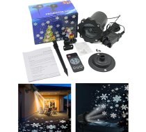 Schneefall-Projektor Weihnachtsdeko,360 Grad Rotation Schneeprojektor für den Innenbereich - Beleuchtung Für Festtagsdekoration Garten Winter