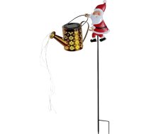 Außen Ziemassvētku apgaismojums | Santa Claus LED Bewässerung Kann | LED Retro Solar Weihnachtsdekorationen | für Urlaub Winter Party Garten Hof Patio Landschaft Rasen Walkway Park