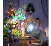 Weihnachten Projektor Licht RGB Schneeflocke Projektion Schneesturm LED apgaismojums Rotierenden Weihnachten Muster Weihnachten Decoratin(RGB SNOW)