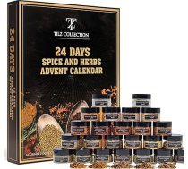 Garšvielu kalendārs Adventes kalendārs 2025 Tikai garšvielas Ziemassvētku kalendārs pieaugušajiem 24 gardēžu premium garšvielu komplekts Virtuves dāvana Adventes kalendārs vīriešiem un sievietēm