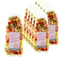 10 x 250 g Nūdeles Dāvana Ziemassvētki Ziemassvētku vecītis motīvs Ziemassvētku zvaigzne