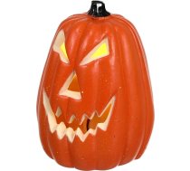 Yardwe Halloween puse ķirbju lampa Jack-o-Lantern Plastmasas ķirbju figūra Plastmasas ķirbju statuja Rudens galda centrālie elementi Dekoratīvie Helovīna svētku gaismas LED spīdošās gaismas rekvizīti