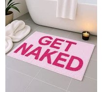 Get Naked Vannas istabas paklāji neslīdošs gudrs tufted grīdas paklājs mazgājams mikrošķiedras paklāji dušas kabīnei ātri žāvē 50x80cm rozā krāsā