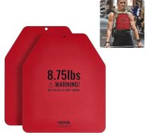 VEVOR svara vestes plāksnes, 8,75 LB pāri, tērauda svara plāksnes, ergonomiska forma - WOD, papildu svars svara vestēm, spēka treniņiem, skriešanai, intensīviem treniņiem