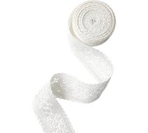 1 gabals 8 m x 5,8 cm mežģīņu lenta balta, kokvilna - mežģīņu robeža šūšanai un dekorēšanai, dāvanu lentes audums un dekoratīvā lenta balta (Radīšana un DIY)