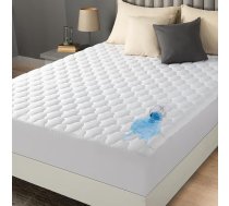 Utopia Bedding ūdensnecaurlaidīgs matrača aizsargs, dubultā XL matrača pārvalks, stepējams līdz 16" dziļumam (balts)
