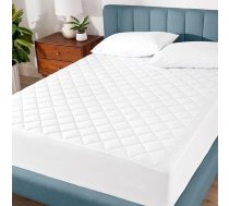 Bare Home Stepēts matrača pārvalks (divvietīgs) - atvēsinošs matrača pārvalks - viegli mazgājams - elastīgs matrača pārvalks - izstiepjas līdz 30 cm dziļumā (divvietīgs)