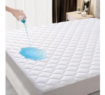 Ūdensnecaurlaidīgs matrača aizsargs King Size Silent King matracis Topper ar dziļu kabatu der līdz 8-21 collu mīksts un elpojošs gultas matrača pārvalks mazgājams