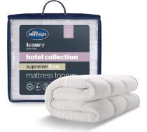 Silentnight Hotel Collection Luxury Soft Silky Comfortable matrača pārvalks vienvietīgam matračim 5 cm dziļš ar dziļām elastīgām siksniņām - 190 cm x 90 cm, vienvietīgs