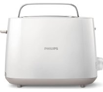 "Philips" grauzdētava - 2 grauzdēšanas slots, 8 līmeņi, maizes piederums, atkausēšanas funkcija, pacelšanas funkcija, automātiskā izslēgšanās, balta (HD2581/00)