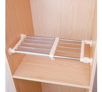 Hershii skapja spriedzes plaukts un stienis Paplašināms metāla uzglabāšanas statīvs Regulējams organizators DIY dalītājs atdalītājs skapja skapja skapim Virtuves skapis Vannas istaba