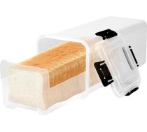 Maizes tvertne, maizes uzglabāšanas konteiners, maizes trauks, BPA nesaturošs plastmasas sviestmaižu maizes dozators svaigas maizes uzglabāšanai, atkārtoti lietojams hermētisks konteiners mājās ceptas maizes graudaugiem, miltiem.