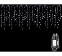 Salcar 10 m Pasaku Lights Ziemassvētku iekštelpu āra apgaismojums 400 LED Icicle gaismas aizkaru logu, Ziemassvētku apgaismojums 31 V spraudnis ar 8 režīmiem un atmiņas funkciju, vēsā baltā krāsā