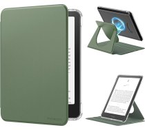 MoKo 360° rotējošs futrālis 7 collu eBook Reader 12. paaudzes 2024, caurspīdīgs aizmugurējais noņemams magnētiskais aizsargvāciņš ar automātisku modināšanu/miega režīmu, nav paredzēts TCL Remarkable Kobo, Celadon