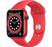 Apple Watch Series 6 44 mm (GPS + mobilais) - AlumД«nija korpuss (prece) Sarkana Roy sporta siksniЕ†a (Atjaunota)