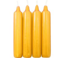5 adventes sveču iepakojums zeltaini dzeltens Aptuveni 18 x 105 mm (5 x 4 gab.) Ziemassvētku eglīšu sveces, piramīdas sveces, eglīšu sveces, sveces, sveces
