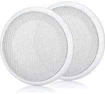 MACHSWON 2 x 4" balti apaļi skaļruņu režģu vāciņi - universāli griestu skaļruņu / caurumu vāciņi mājas kinozāles, RV vai jūras instalācijai