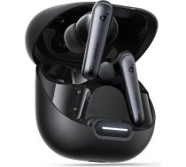 soundcore by Anker Liberty 4 NC Bluetooth austiņas ar trokšņu slāpēšanu, 98,5% trokšņu slāpēšana, pielāgojas ausīm un videi, 50H atskaņošana (melnas) (atjaunotas)