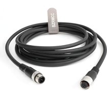 SZRMCC M12 5 Pin Male Female A-Code pagarinājuma kabelis Aviācijas sensora spraudnis Elektriskais kabeļa savienotājs industriālajai kamerai (8 m/26 ft)