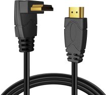 TNP 4K HDMI kabelis taisnā leņķī 270 grādu leņķī (6 pēdas) - melns, ātrgaitas 18GBPs HDMI kabelis 4K 60Hz HDR 2K 2160p 1080p 1440p 3D ARC/eARC Ethernet videospēlēm Xbox One X PS 4 Pro un Apple TV HDTV