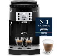 De'Longhi Magnifica S ECAM 22.110.B pilnībā automātisks kafijas automāts ar piena putotāju kapučīno pagatavošanai, ar espresso tiešās izvēles pogām un rotējošo regulatoru, 2 kafijas tasīšu funkcija, 1,8 litru ūdens tvertne, melns / sudrab