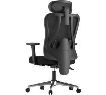 Hbada P3 Pro ergonomisks biroja krēsls, galda krēsls ar regulējamu galvas balstu, jostas balstu, lielu slīpuma leņķi, elastīgu tīklveida atzveltni, melns