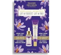 Panier des Sens - ādas kopšanas komplekts - pretnovecošanās līdzeklis pret grumbu veidošanos - vieglais krēms un serums pret grumbām - komplekts sievietēm - mitrinošs krēms sejai un serums pret grumbām - 30ml un 50ml
